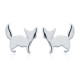 925 Silver Cat Stud Earrings