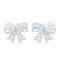 925 Silver Bow Stud Earrings