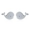 925 Silver Dolphin Stud Earrings