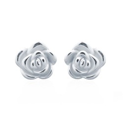 925 Silver Rose Stud Earrings
