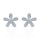 925 Silver Stud Earrings - CZ Set