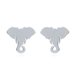 925 Silver Elephant Stud Earrings