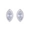925 Silver Marquise CZ Set Stud Earrings