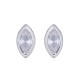 925 Silver Marquise CZ Set Stud Earrings