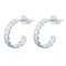 925 Silver Curb Stud Earrings