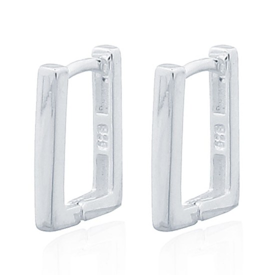Hoop Earrings 925 Silver - Silver Plating