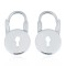 925 Silver Love Padlock Earrings