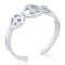 925 Silver Peace Toe Ring