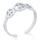 925 Silver Peace Toe Ring