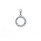 925 Silver CZ Set Circle of Life Pendant