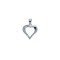 925 Silver CZ Set Heart pendant