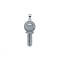 925 Silver CZ Set Key Pendant