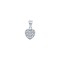 925 Silver CZ Set Heart Pendant