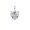 925 Silver CZ Set Tiger Pendant
