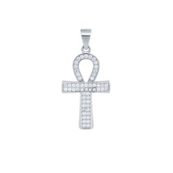 925 Silver CZ Set Anc Style Cross
