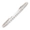 925 Silver Rhodium Plated CZ Set Bracelet
