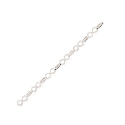 925 Silver Rhodium Plated CZ Set Bracelet