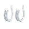 925 Silver Rhodium Plated CZ Set Earrings
