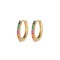 925 Silver 14ct Gold Plated CZ Set Earrings