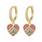 925 Silver 14ct Gold Plated CZ Set Earrings