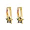 925 Silver 14ct Gold Plated CZ Set Earrings
