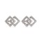925 Silver Rhodium Plated CZ Set Stud Earrings