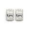 925 Silver Rhodium Plated CZ Set Stud Earrings