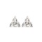 925 Silver Rhodium Plated CZ Set Stud Earrings