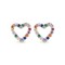 925 Silver Rhodium Plated CZ Set Stud Earrings