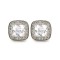 925 Silver Rhodium Plated CZ Set Stud Earrings