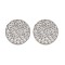 925 Silver Rhodium Plated CZ Set Stud Earrings