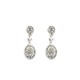 925 Silver Rhodium Plated CZ Set Stud Earrings