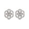 925 Silver Rhodium Plated CZ Set Stud Earrings