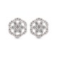 925 Silver Rhodium Plated CZ Set Stud Earrings