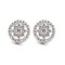 925 Silver Rhodium Plated CZ Set Stud Earrings