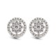 925 Silver Rhodium Plated CZ Set Stud Earrings