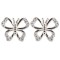 925 Silver Rhodium Plated CZ Set Stud Earrings