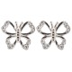 925 Silver Rhodium Plated CZ Set Stud Earrings