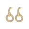 925 Silver 14ct Gold Plated CZ Set Stud Earrings