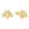 925 Silver 14ct Gold Plated CZ Set Stud Earrings