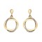 925 Silver 14ct Gold Plated CZ Set Stud Earrings
