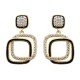 925 Silver 14ct Gold Plated CZ Set Stud Earrings