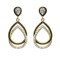 925 Silver 14ct Gold Plated CZ Set Stud Earrings