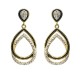 925 Silver 14ct Gold Plated CZ Set Stud Earrings