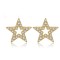 925 Silver 14ct Gold Plated CZ Set Stud Earrings