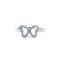 925 Silver Rhodium CZ Set Dress Ring