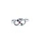 925 Silver Rhodium CZ Set Infinity Ring