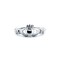 925 Silver Rhodium Claddagh Ring