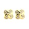 925 Silver 14ct Gold Plated CZ Set Stud Earrings