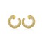 925 Silver 14ct Gold Plated CZ Set Stud Earrings